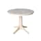 International Concepts Round 36 in Round Top Pedestal Table, 28.9 inH, Unfinished, 36 W, 36 L, 29.9 in H, Wood, Unfinished K-36RT-27B - alternate 1